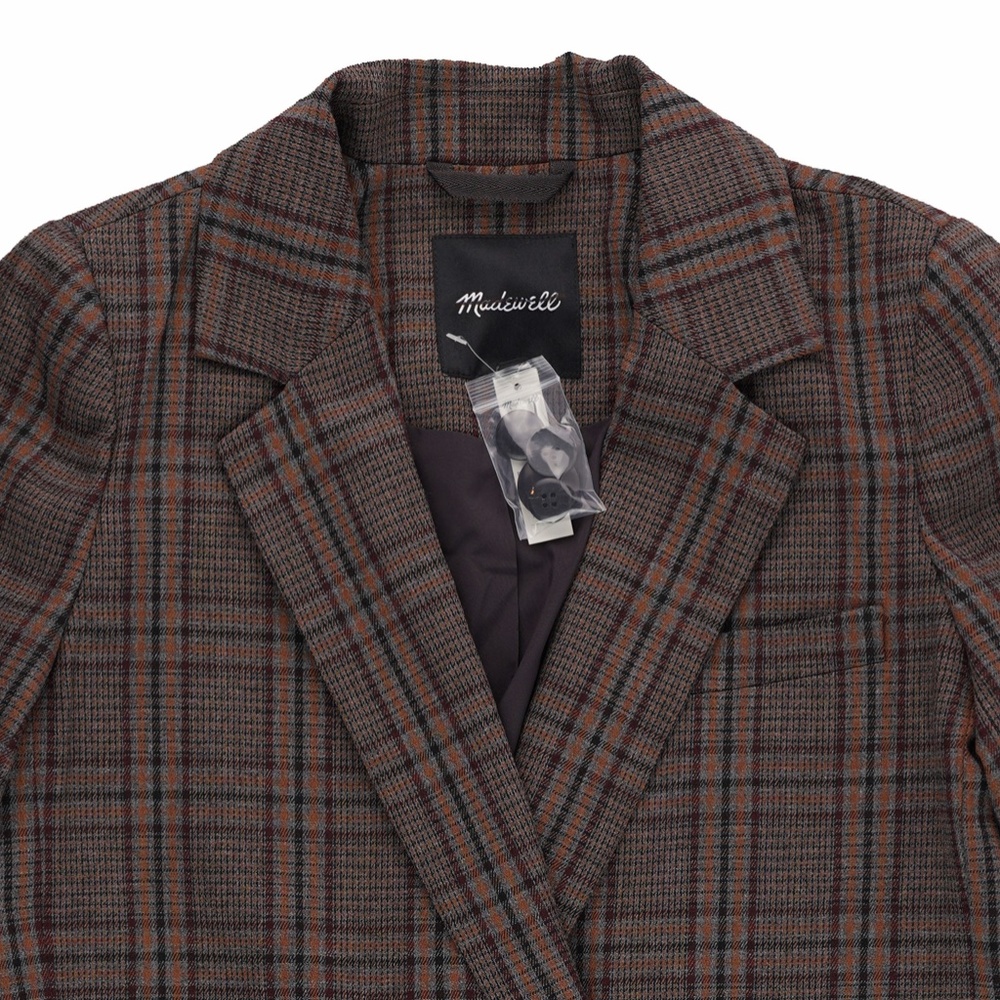 New MADEWELL Caldwell Double-Breasted Blazer in Hedden Plaid - Picture 6 of 6